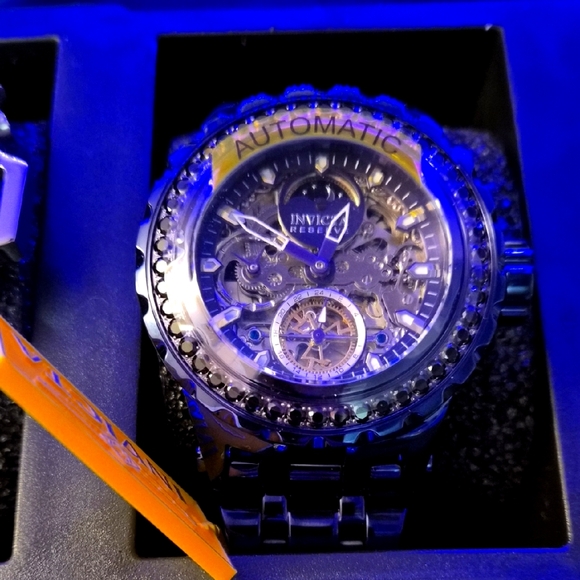 Reserve Specialty 52 mm Automatic Skeleton Watch w/ Black Spinel – Model 43905 - Picture 1 of 3